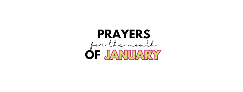 Prayers for the Month of January